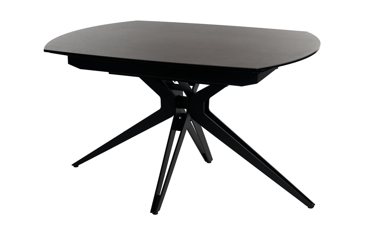 Meubar - Table céramique Rotonda 1 - Anthracite - 130(+2x30) x 76 x 100 cm