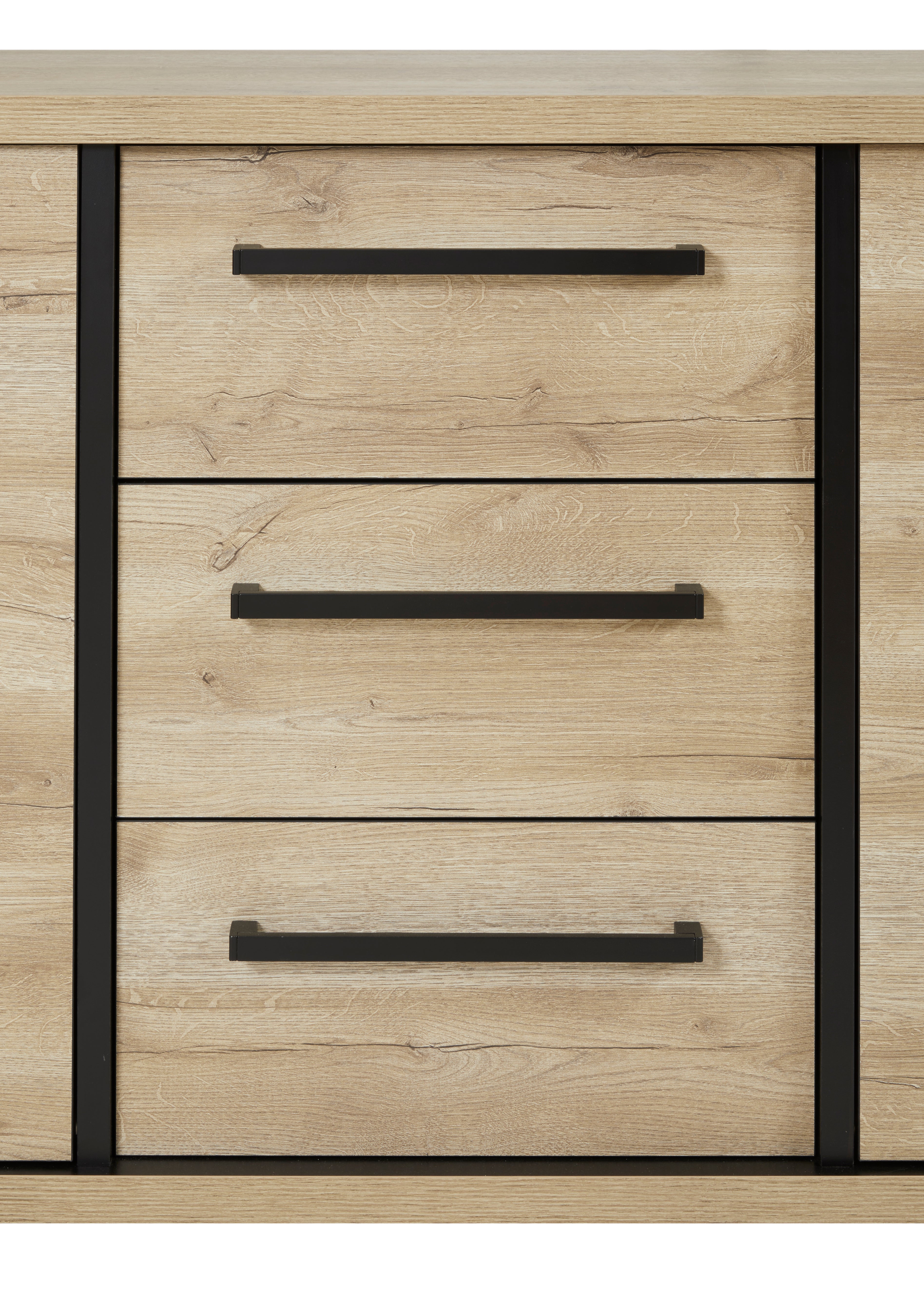 GBO - Dressoir Rico – 182 cm – Arizona oak + nero