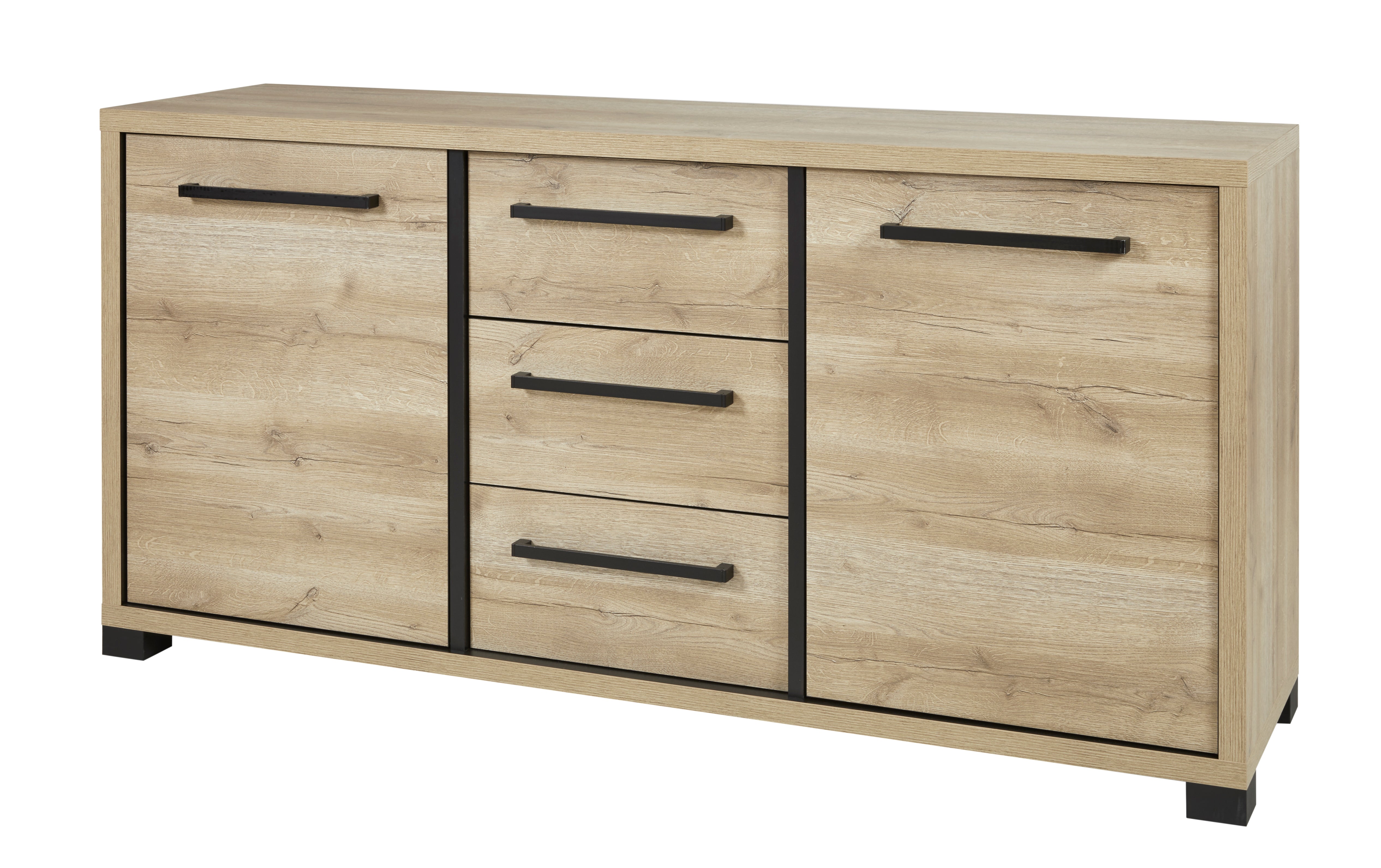 GBO - Dressoir Rico – 182 cm – Arizona oak + nero