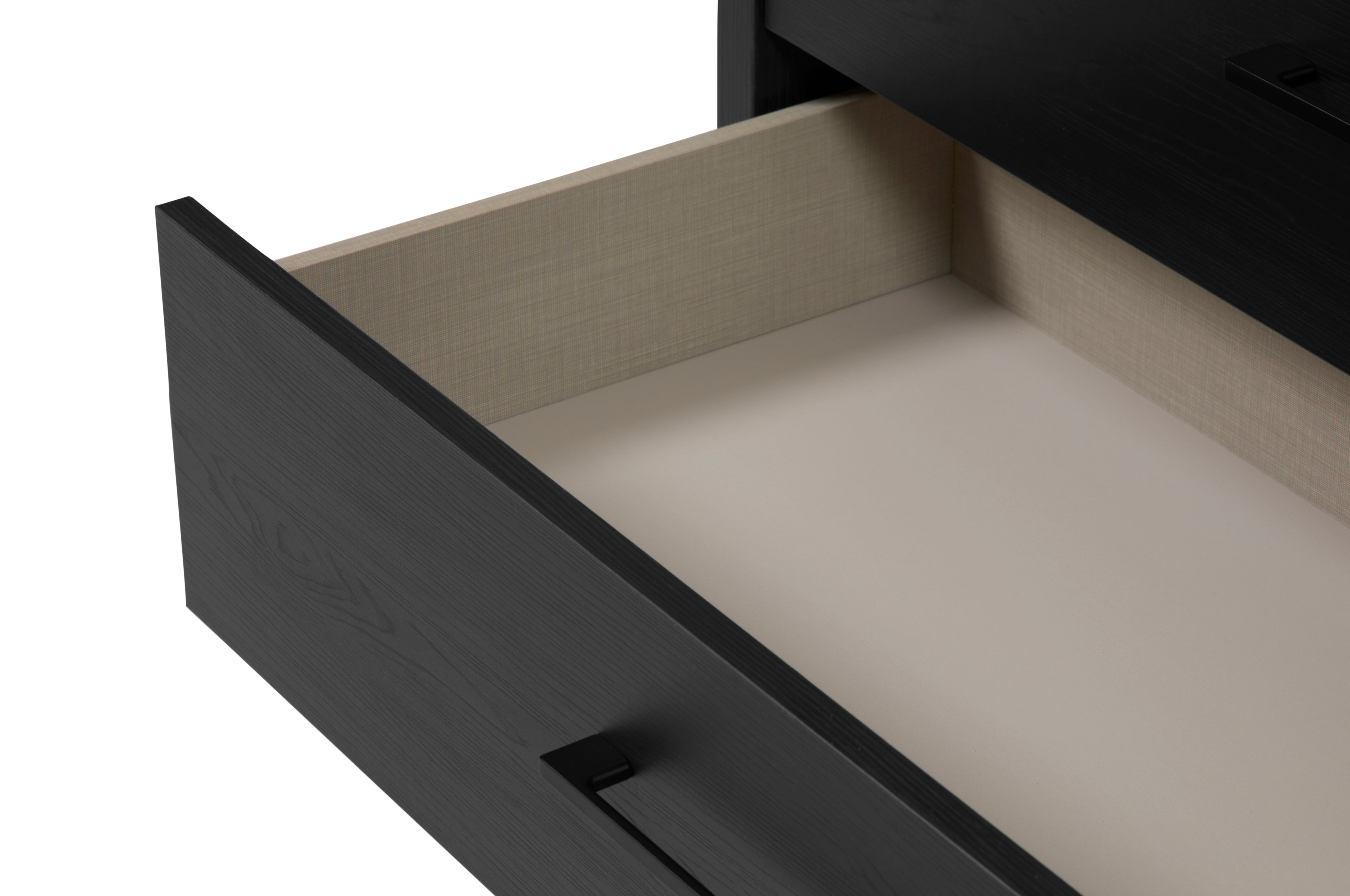 GBO - Commode Rosie - Noir - 110x75x46cm