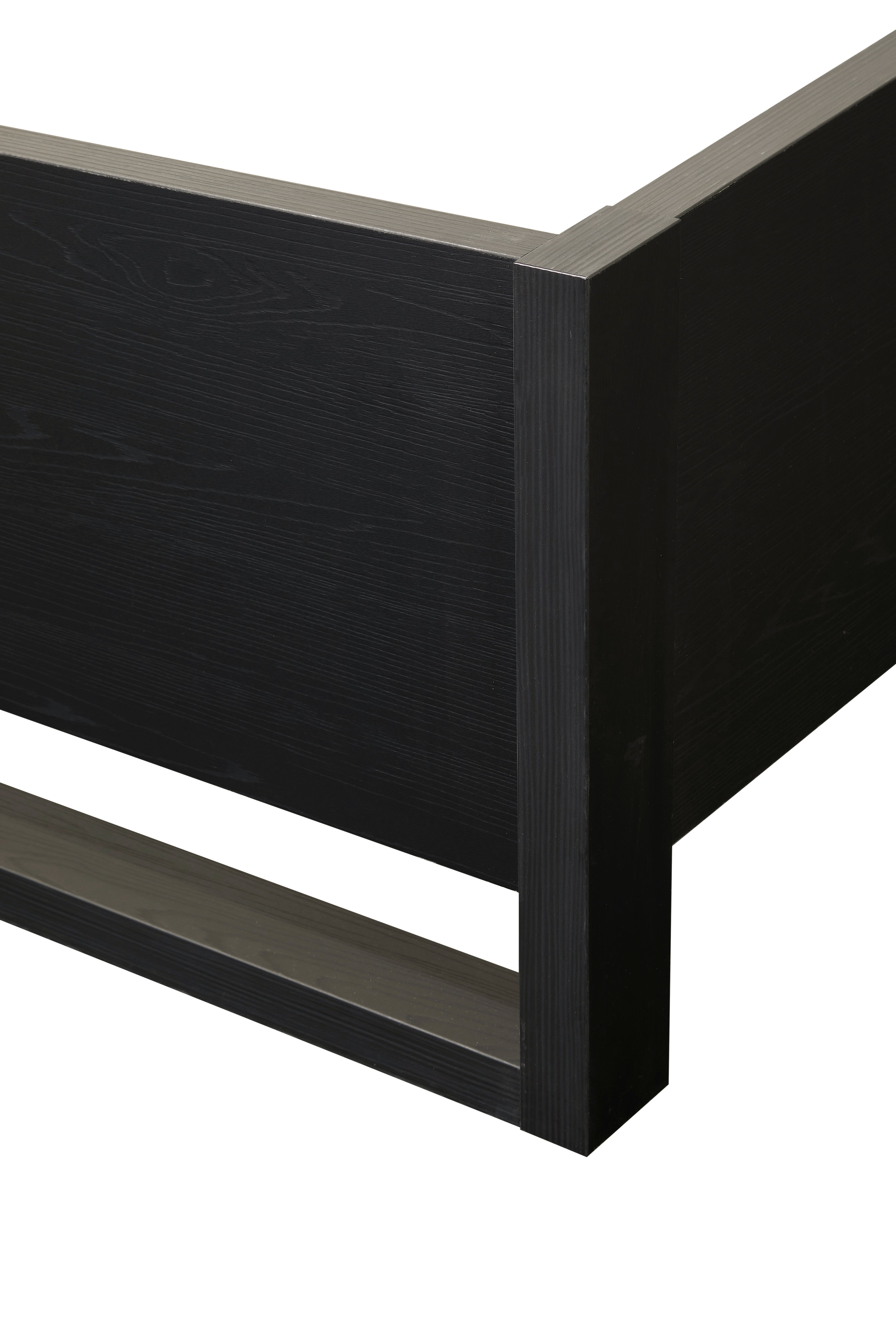 GBO - Lit double Rosie - Noir - 140x106x200cm