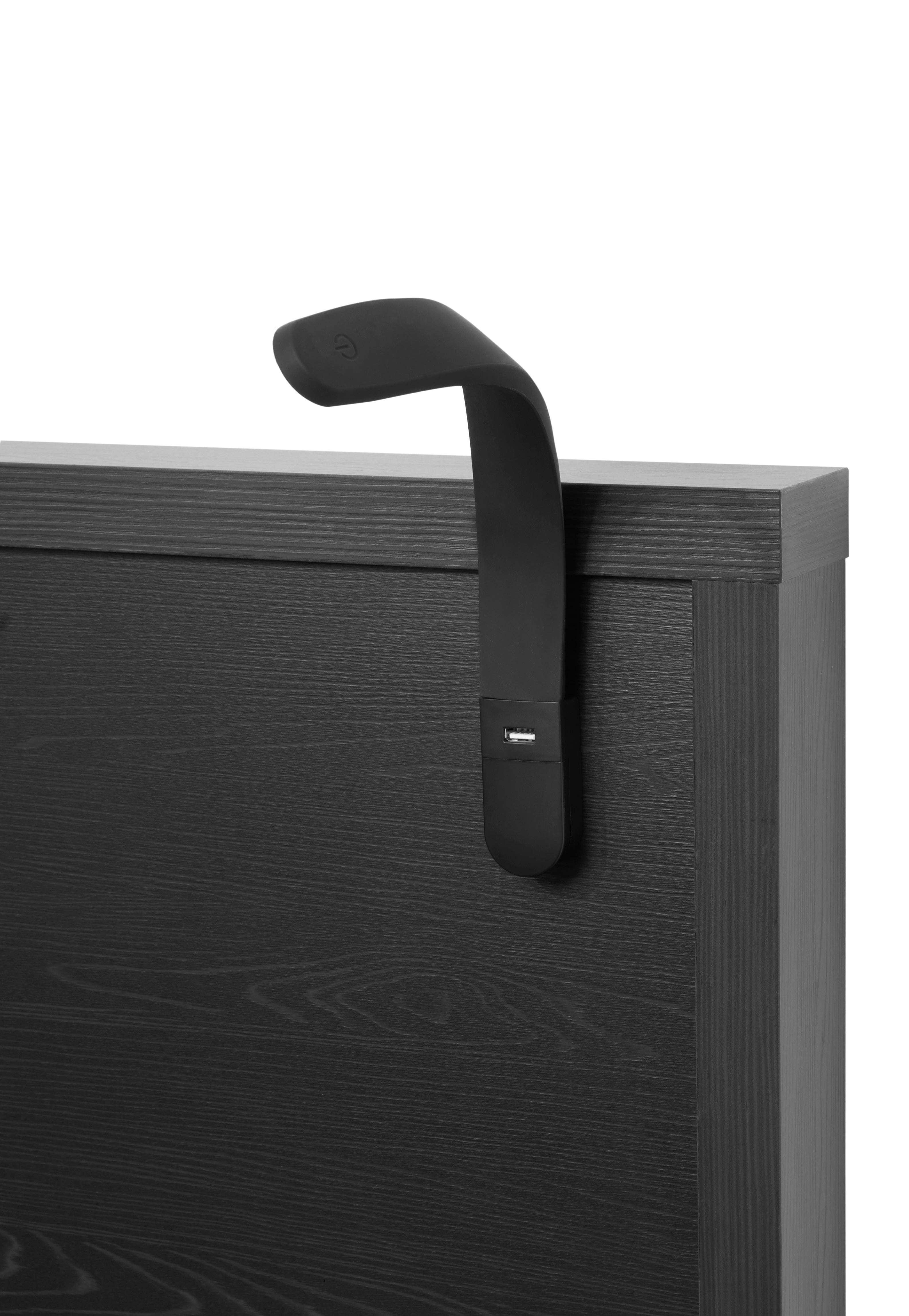 GBO - Lit double Rosie - Noir - 140x106x200cm