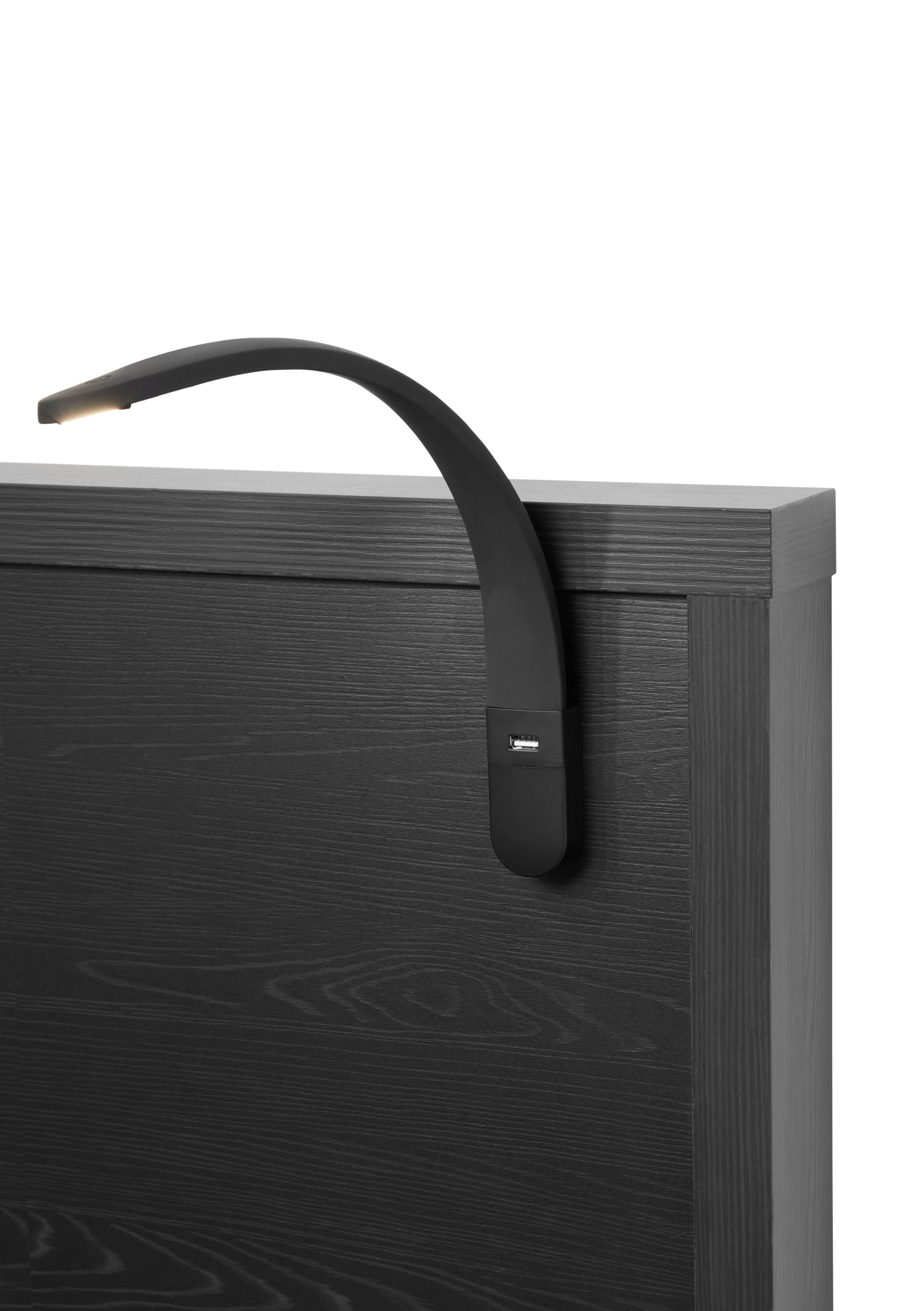 GBO - Lit double Rosie - Noir - 180x106x200cm