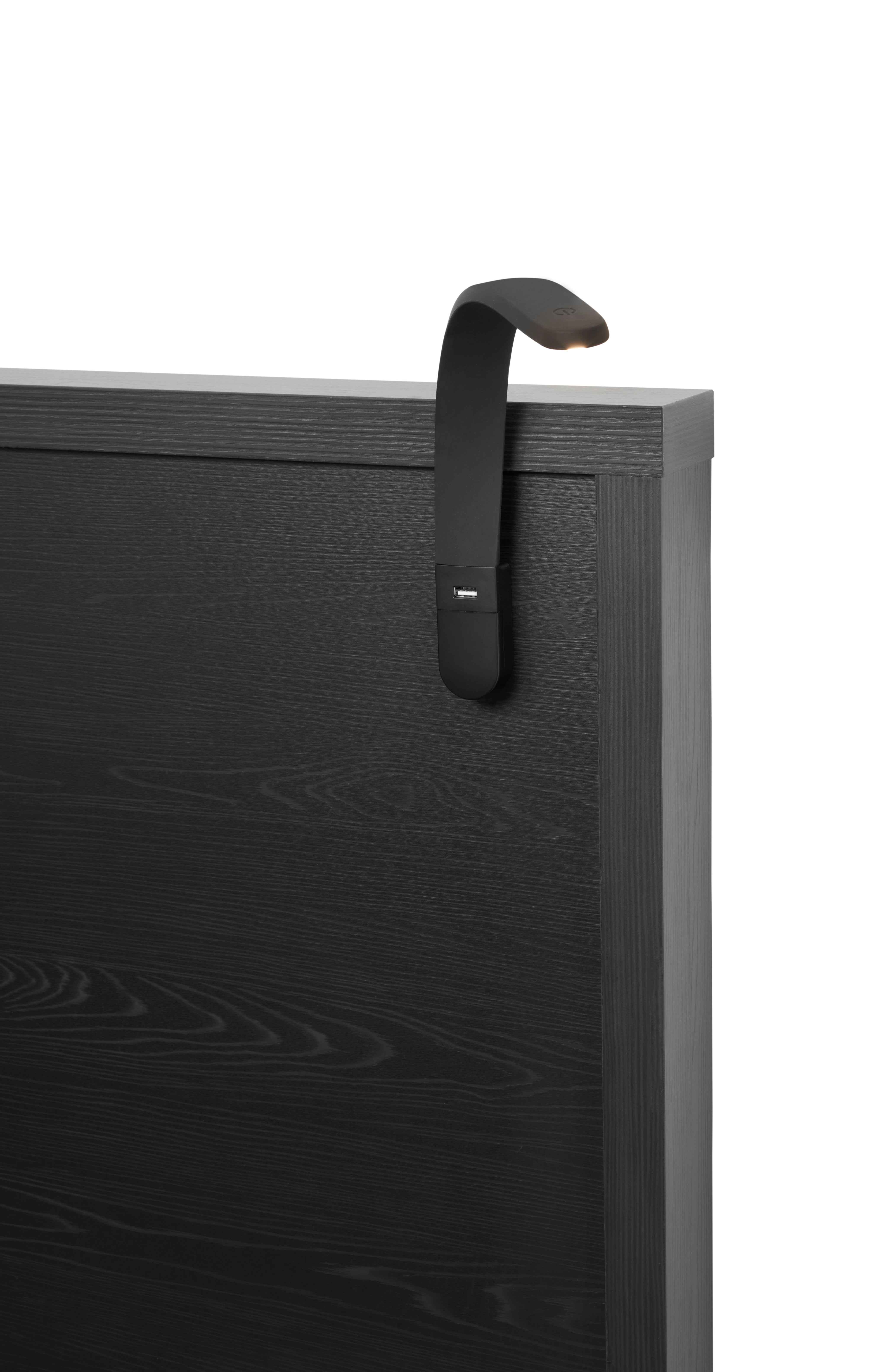 GBO - Lit double Rosie - Noir - 140x106x200cm