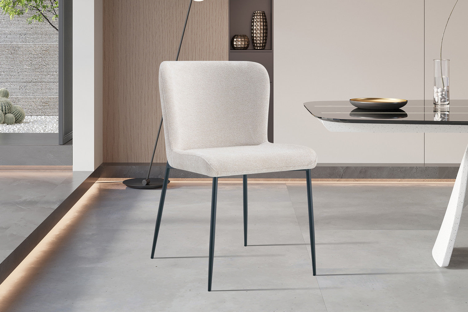 Rousseau - Stoel Lisa Stof Beige - 85x50x62 cm