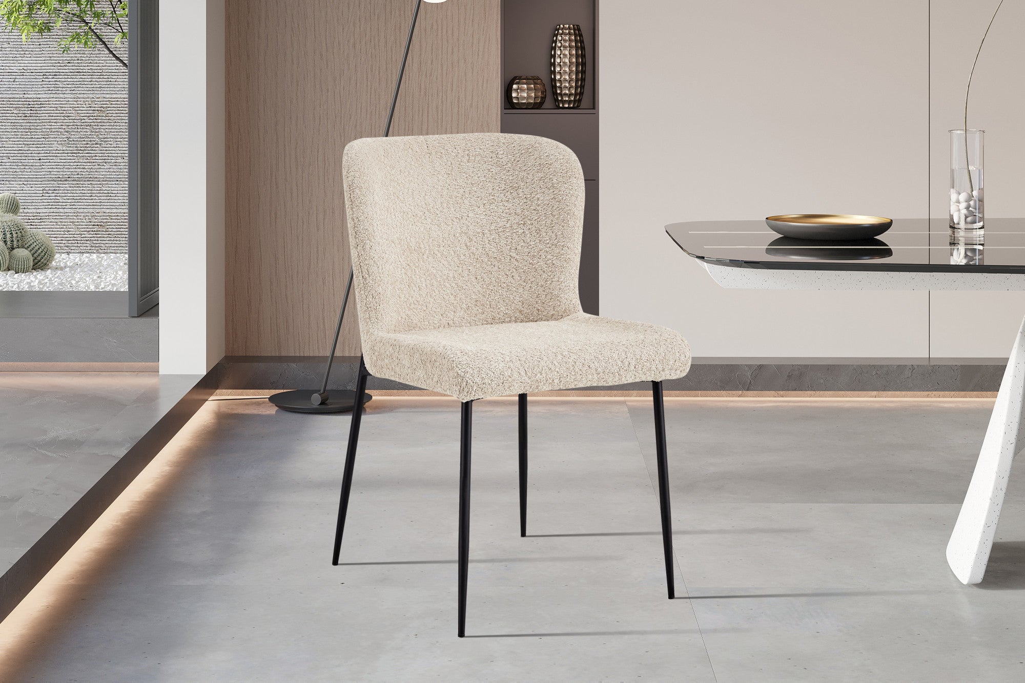 Rousseau - Stoel Lisa Boucle - Beige - 85x50x62 cm