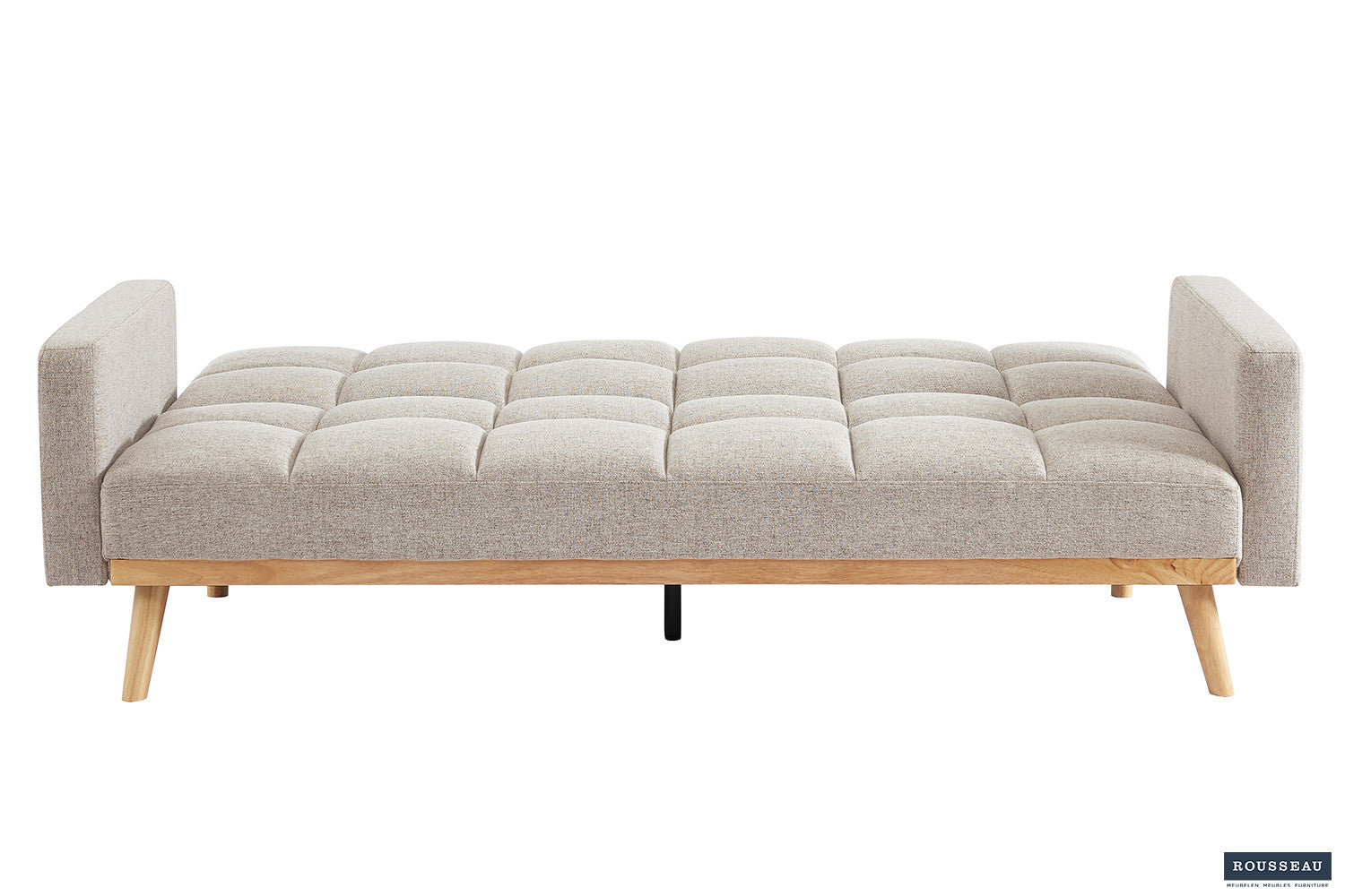 Rousseau - Canapé-lit Adana - Tissu beige – 214 x 84 cm