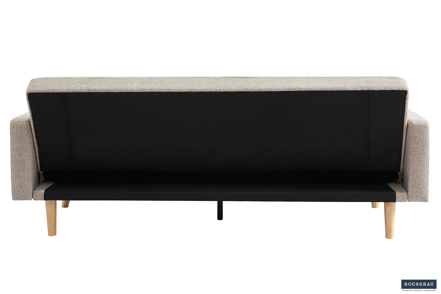Rousseau - Canapé-lit Adana - Tissu beige – 214 x 84 cm