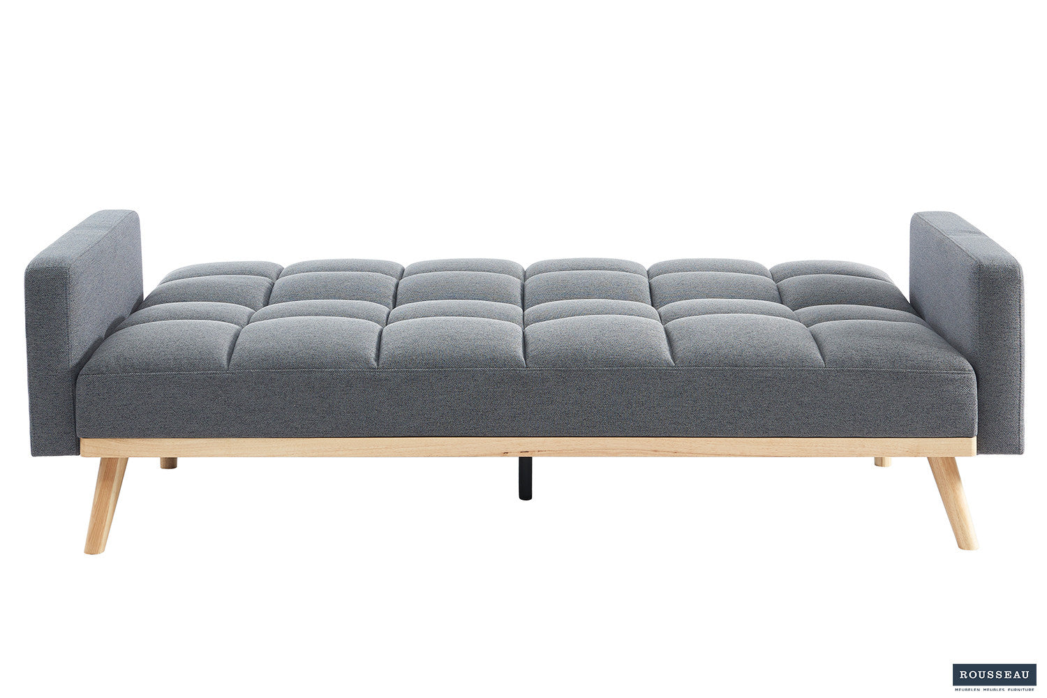 Rousseau - Canapé-lit Adana - Tissu gris foncé – 214 x 84 cm
