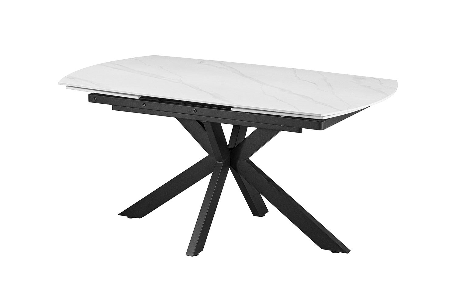 Rousseau - Uitschuifbare tafel Ares - Ovaal -  Steen Wit -  160-240 cm