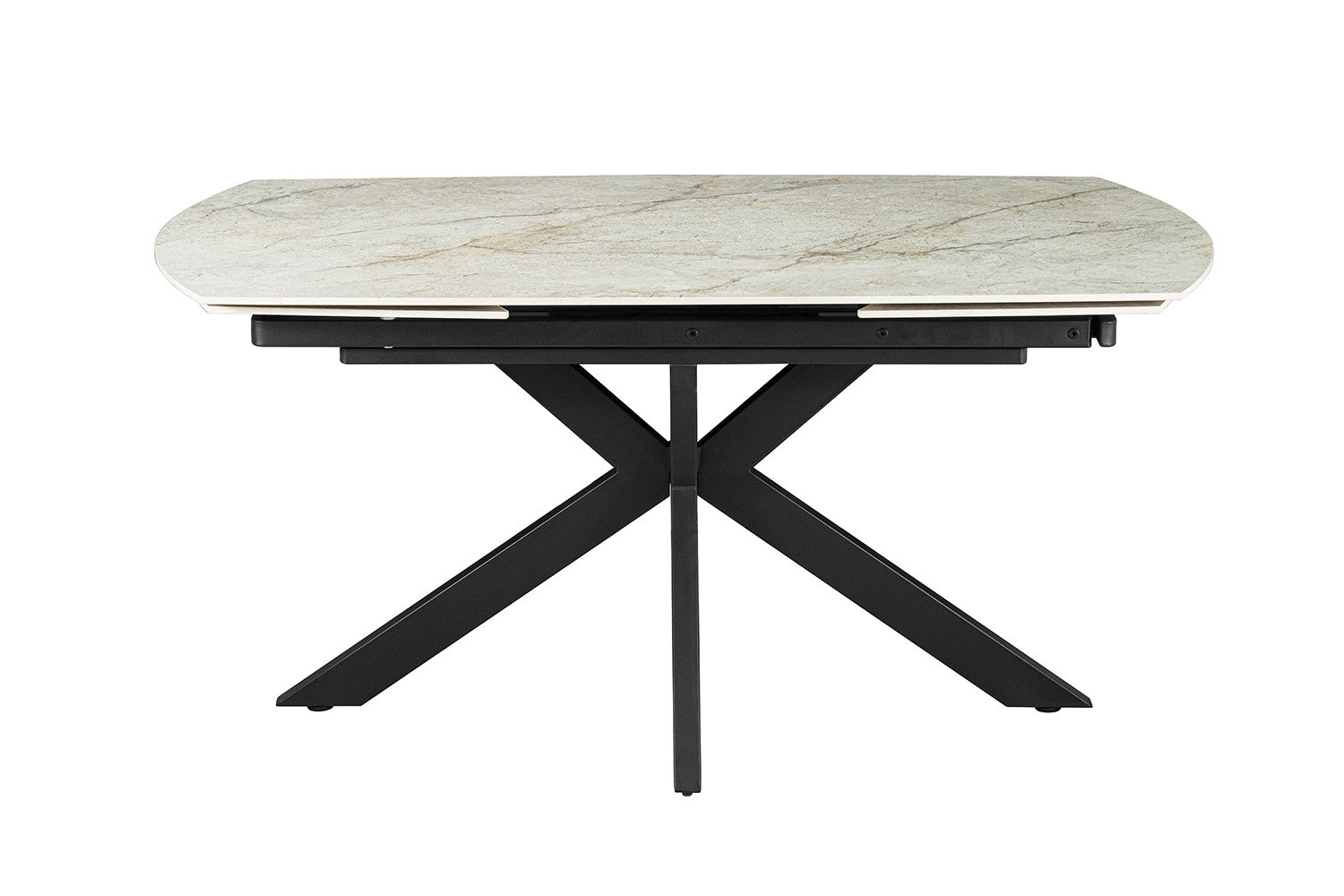 Rousseau - Table extensible Ares - Pierre Beige Brillant - 160-240 cm