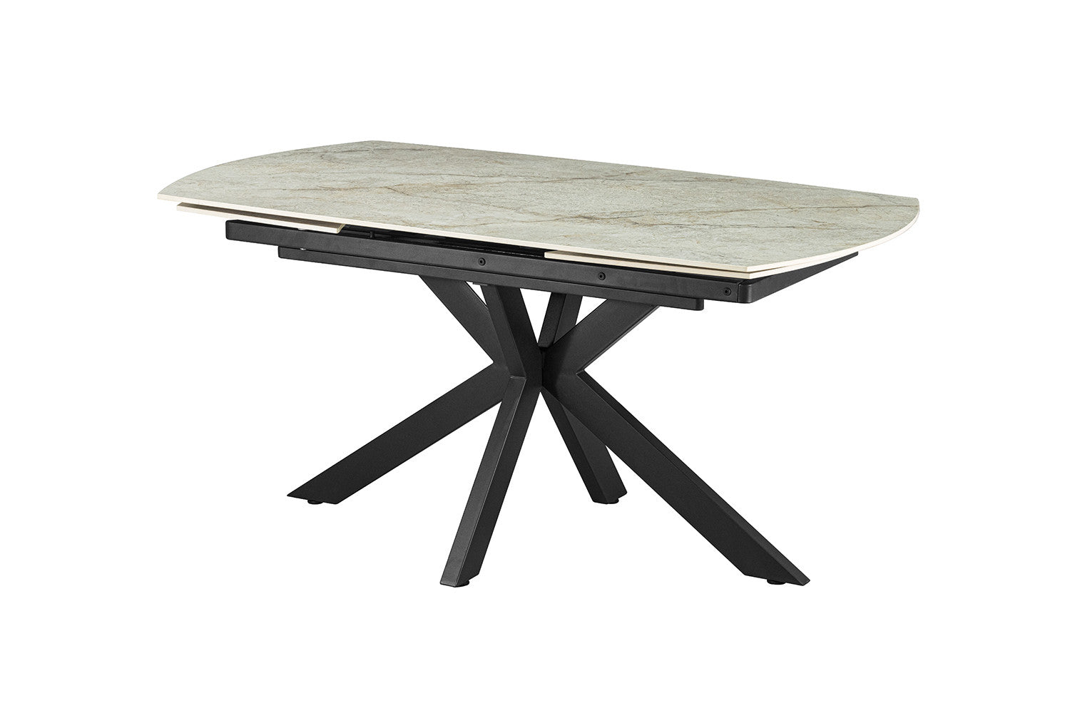 Rousseau - Table extensible Ares - Pierre Beige Brillant - 160-240 cm