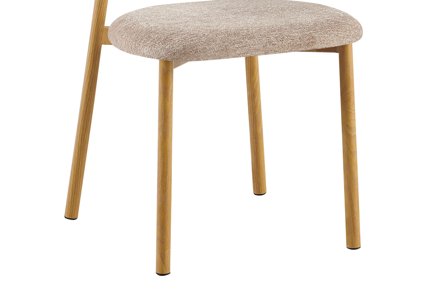 Rousseau - Chaise de salle à manger Coco - Tissu - Sable - 78x53x52 cm
