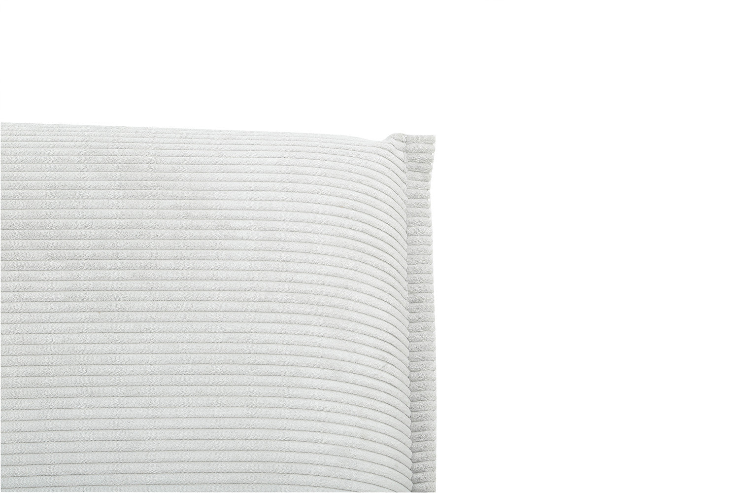 Rousseau - Zetelbed Alisa Corduroy Lichtgrijs - 82.5x190x81.5 cm