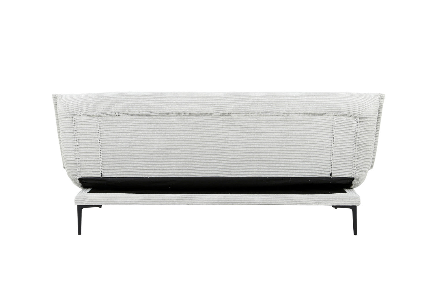 Rousseau - Zetelbed Alisa Corduroy Lichtgrijs - 82.5x190x81.5 cm
