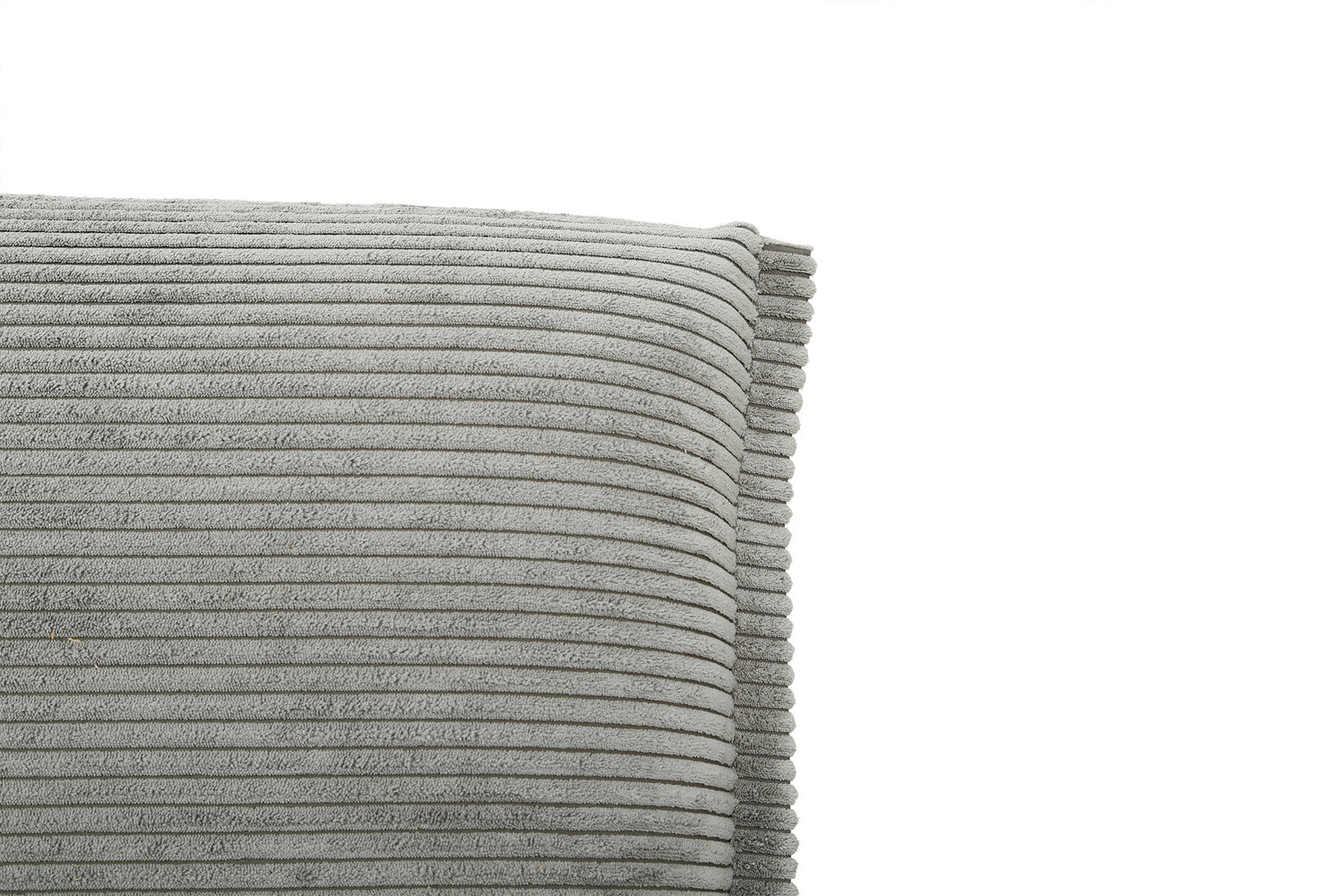 Rousseau - Zetelbed Alisa Corduroy Donkergrijs - 82.5x190x81.5 cm