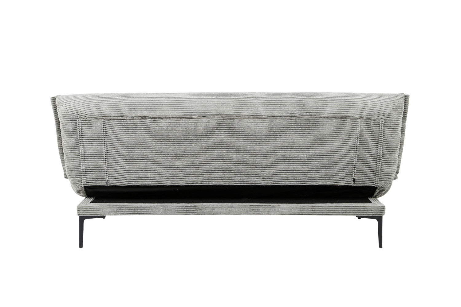 Rousseau - Zetelbed Alisa Corduroy Donkergrijs - 82.5x190x81.5 cm