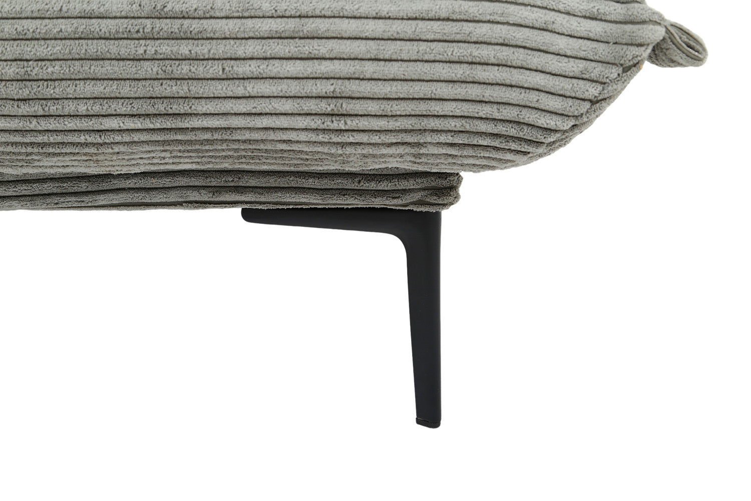 Rousseau - Zetelbed Alisa Corduroy Donkergrijs - 82.5x190x81.5 cm
