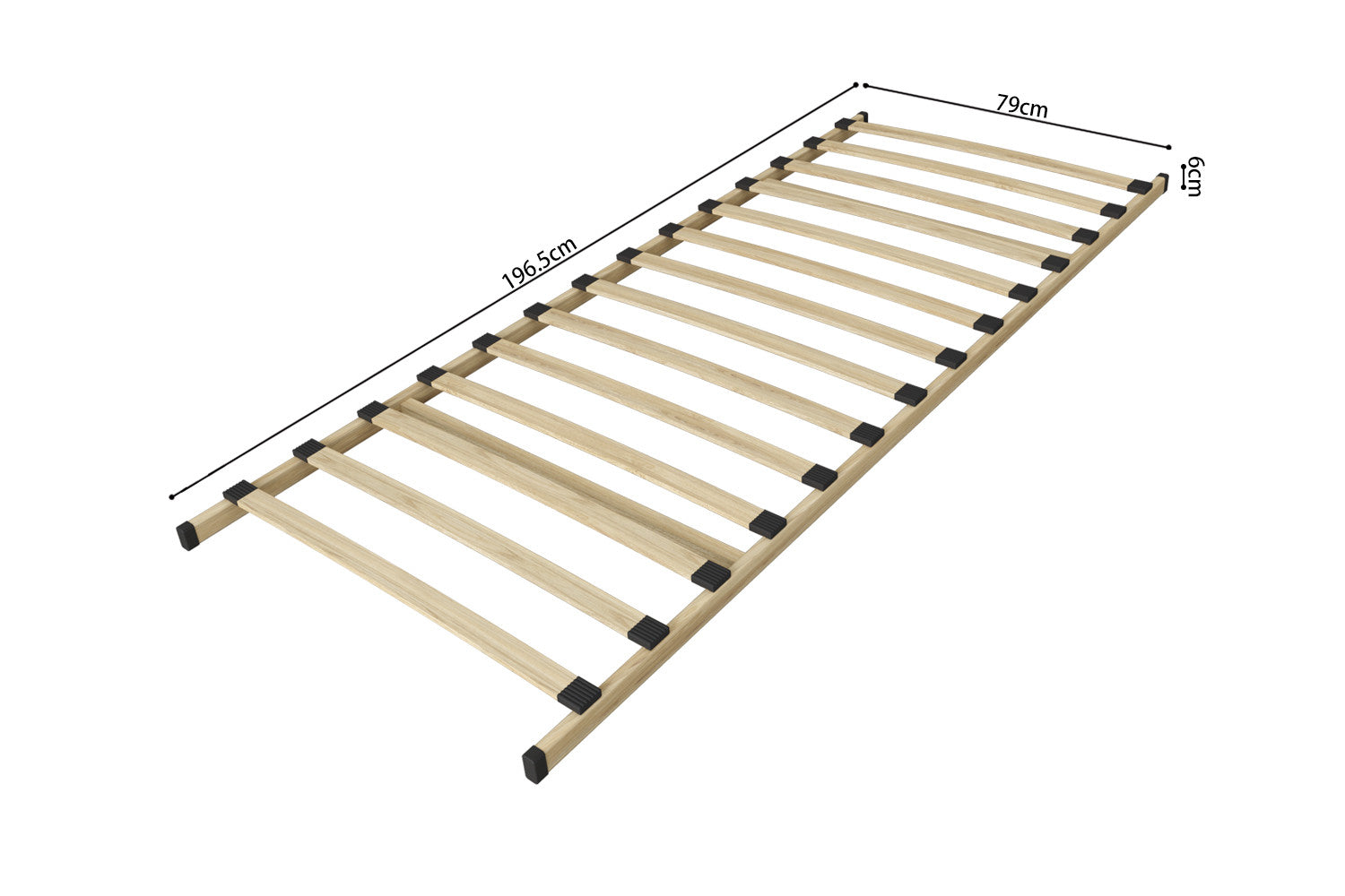 Rousseau - Lattenbodem Alpha 80x200 - KIT - 6x80x200 cm