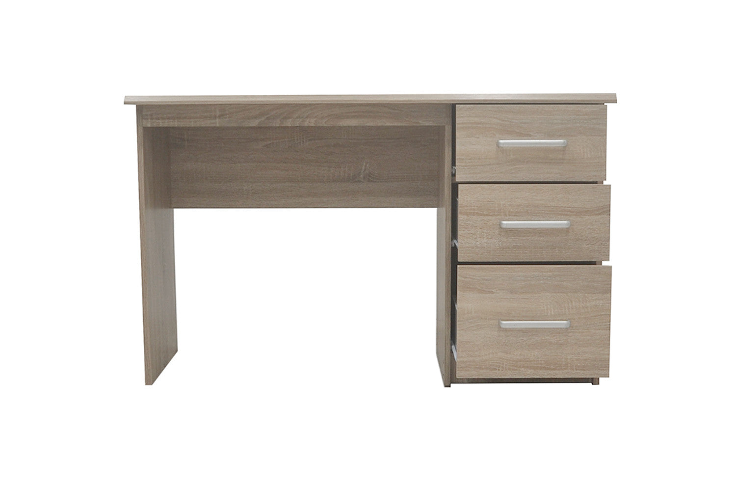 Rousseau - Bureau Mateo 3 lades Sonoma - 75x121x60 cm