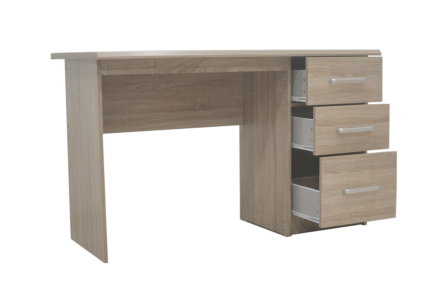Rousseau - Bureau Mateo 3 lades Sonoma - 75x121x60 cm