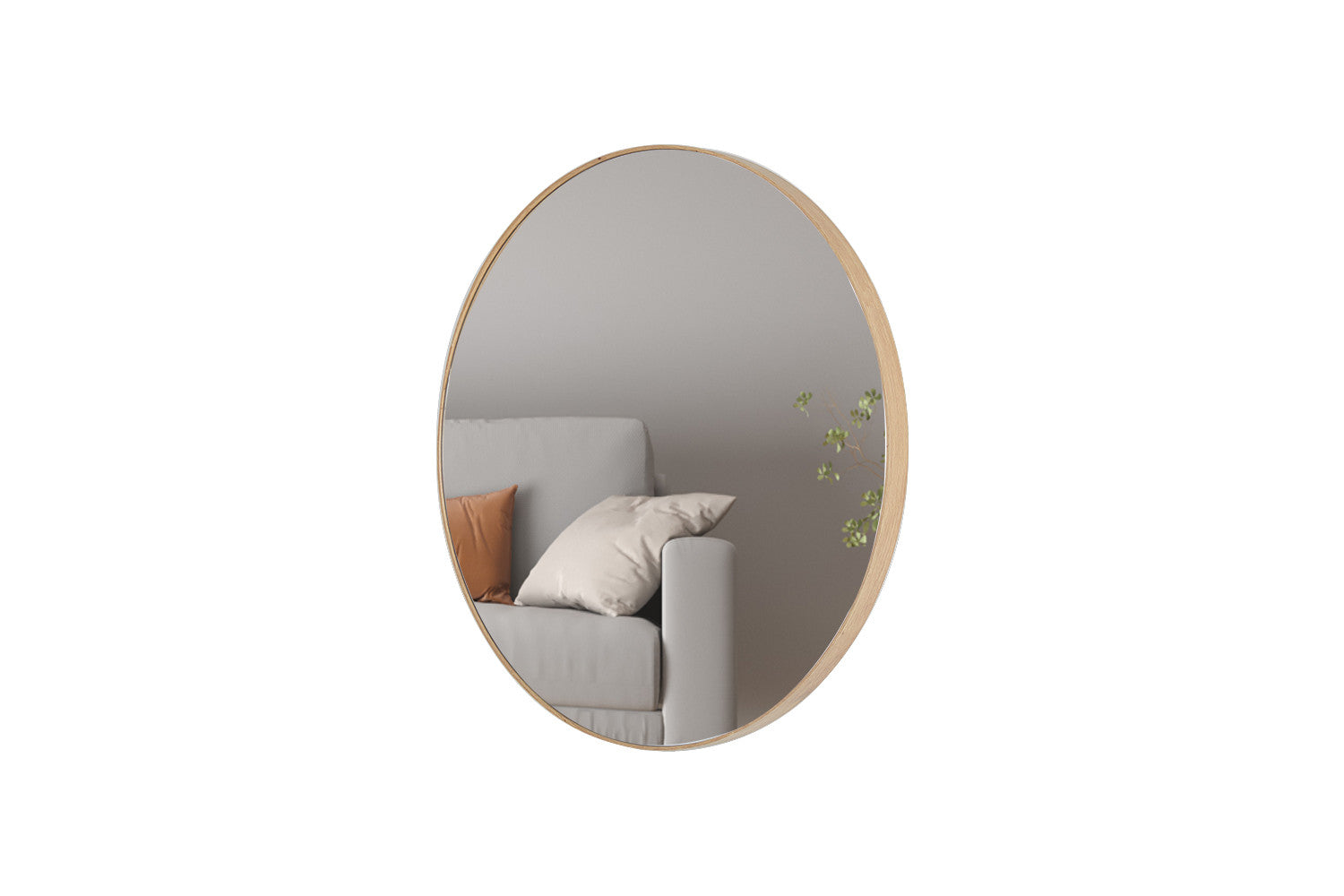 Rousseau - Spiegel Ria 80x80 Oude eik - 80x80x9.5 cm