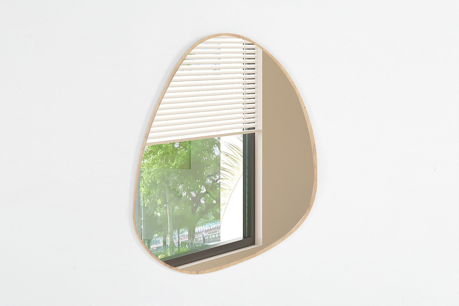 Rousseau - Spiegel Roza 80x60 Oude eik - 80x60x0.8 cm