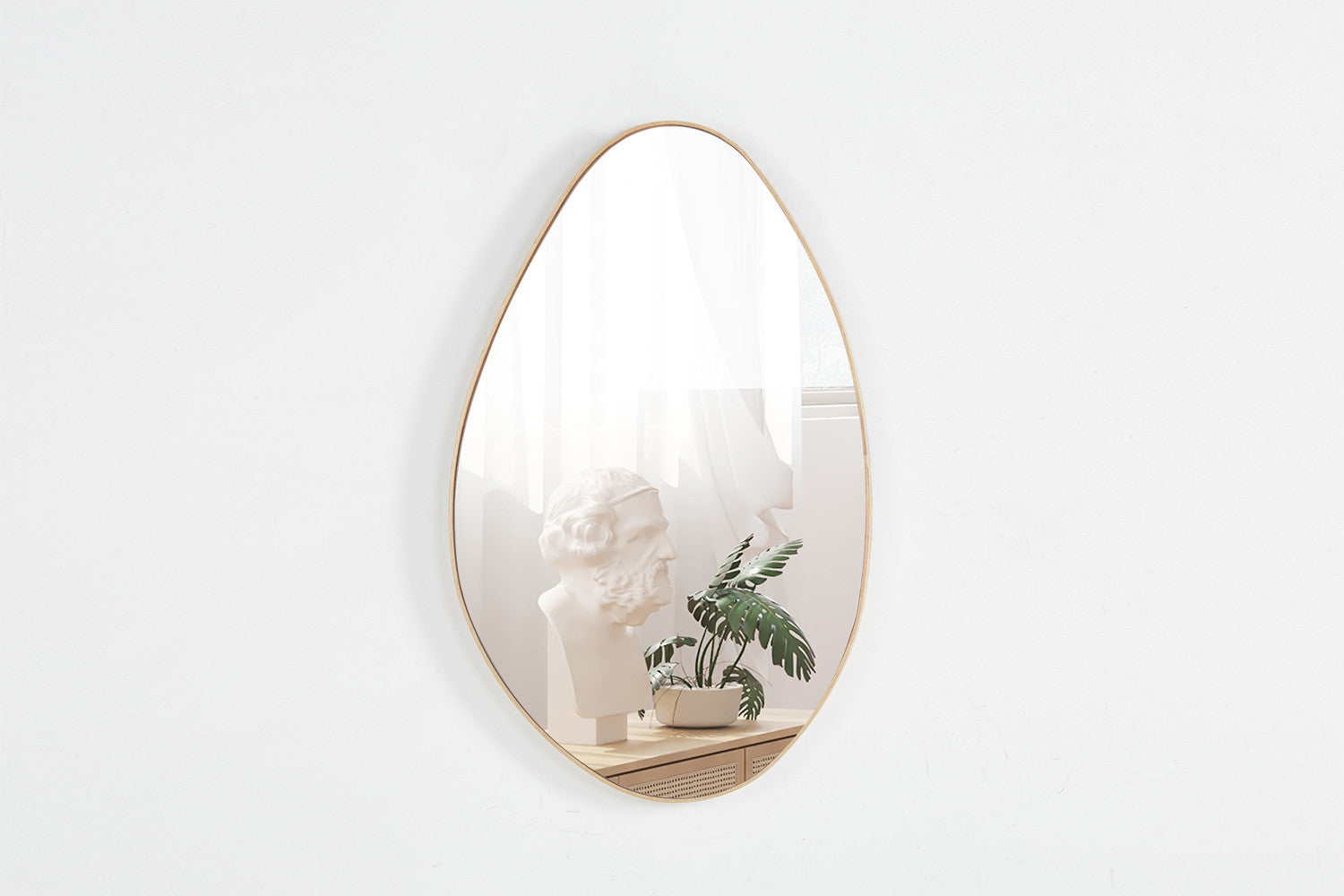 Rousseau - Spiegel Romi 80x50 Oude eik - 80x50x0.8 cm
