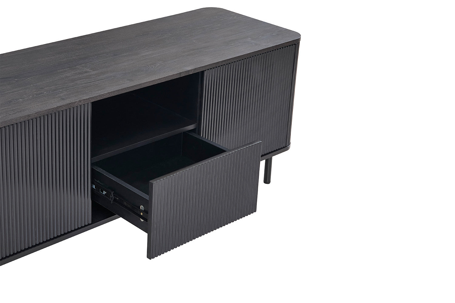 Rousseau - TV meubel Lagos 140 cm Decor Donkerbruin - 56x140x45 cm