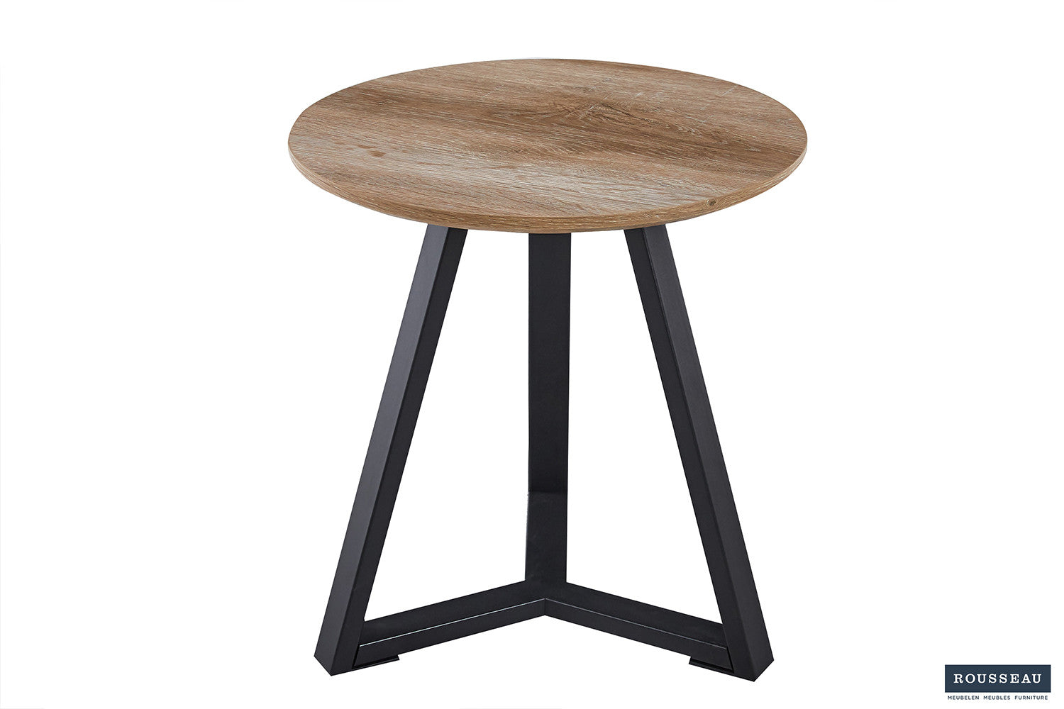 Rousseau - Table d'appoint Paso 2 Décor Vieux Chêne - 46x45x45 cm