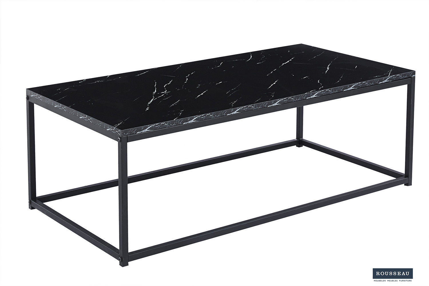Rousseau - Salontafel Dallas Decor Marmer Zwart - 40x120x60 cm