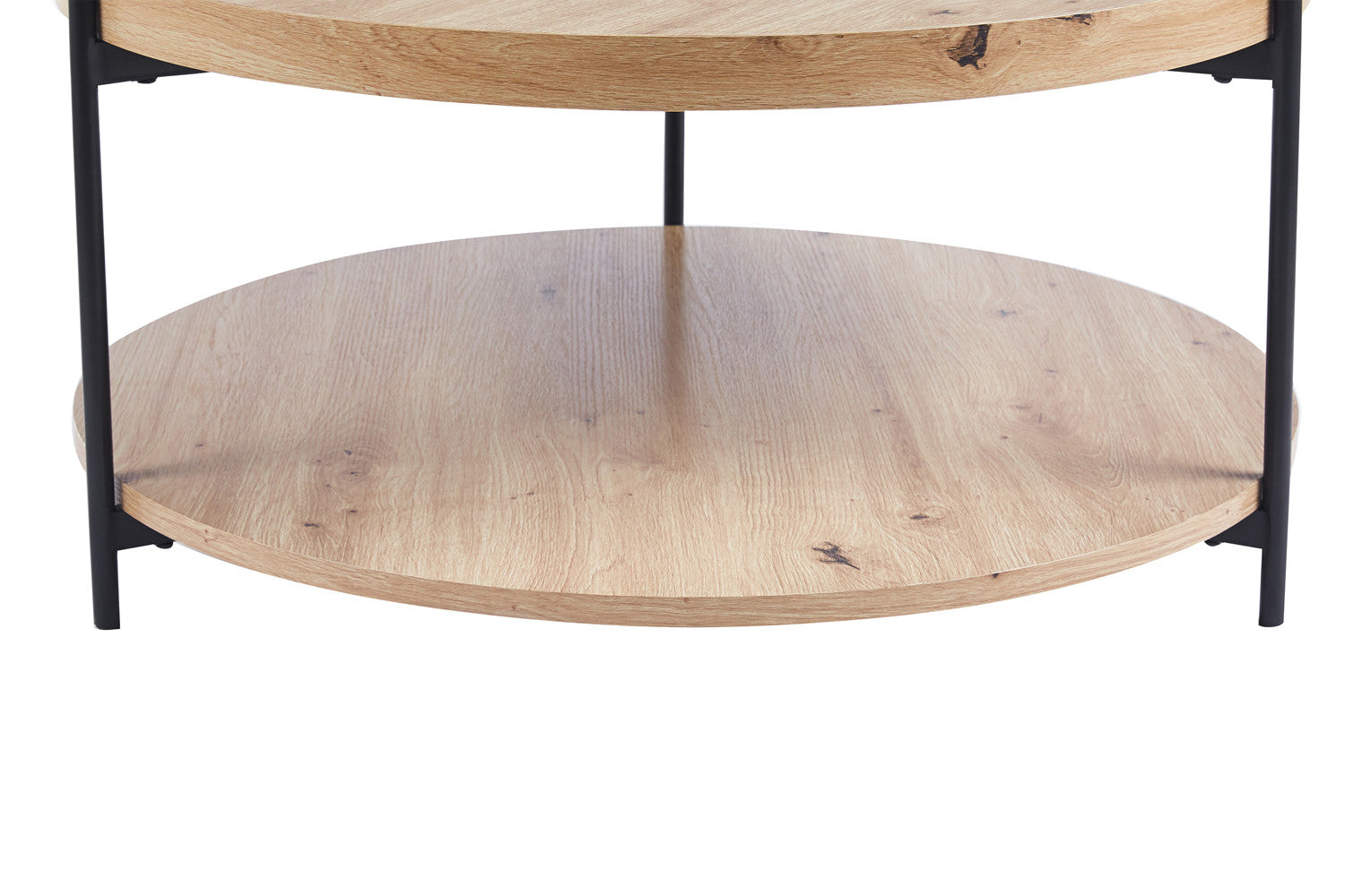 Rousseau - Salontafel Dalina 80 cm Decor Oude eik - 40x80x80 cm