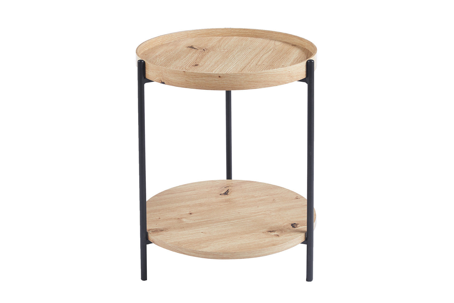 Rousseau - Salontafel Dalina 45 cm Decor Oude eik - 55x45x45 cm