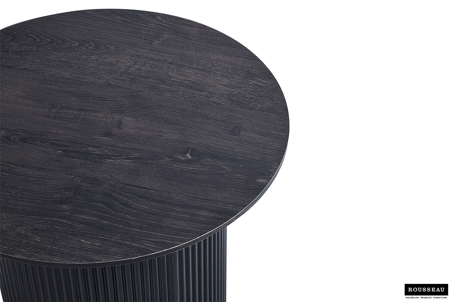 Rousseau - Salontafel Lagos 50 cm Rond Decor Donkerbruin - 46x50x50 cm