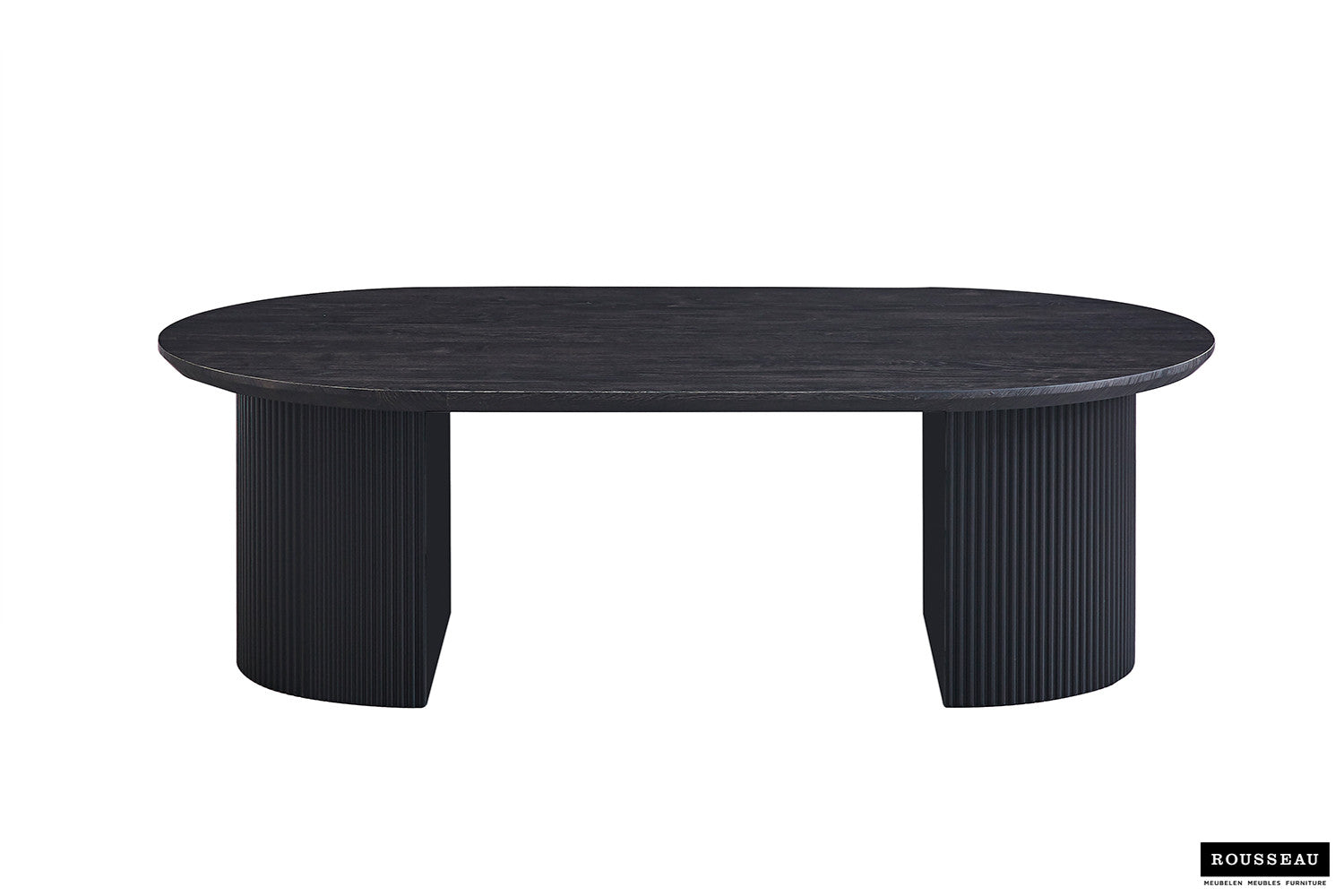 Rousseau - Salontafel Lagos 120 cm Ovaal Decor Donkerbruin - 38x120x70 cm