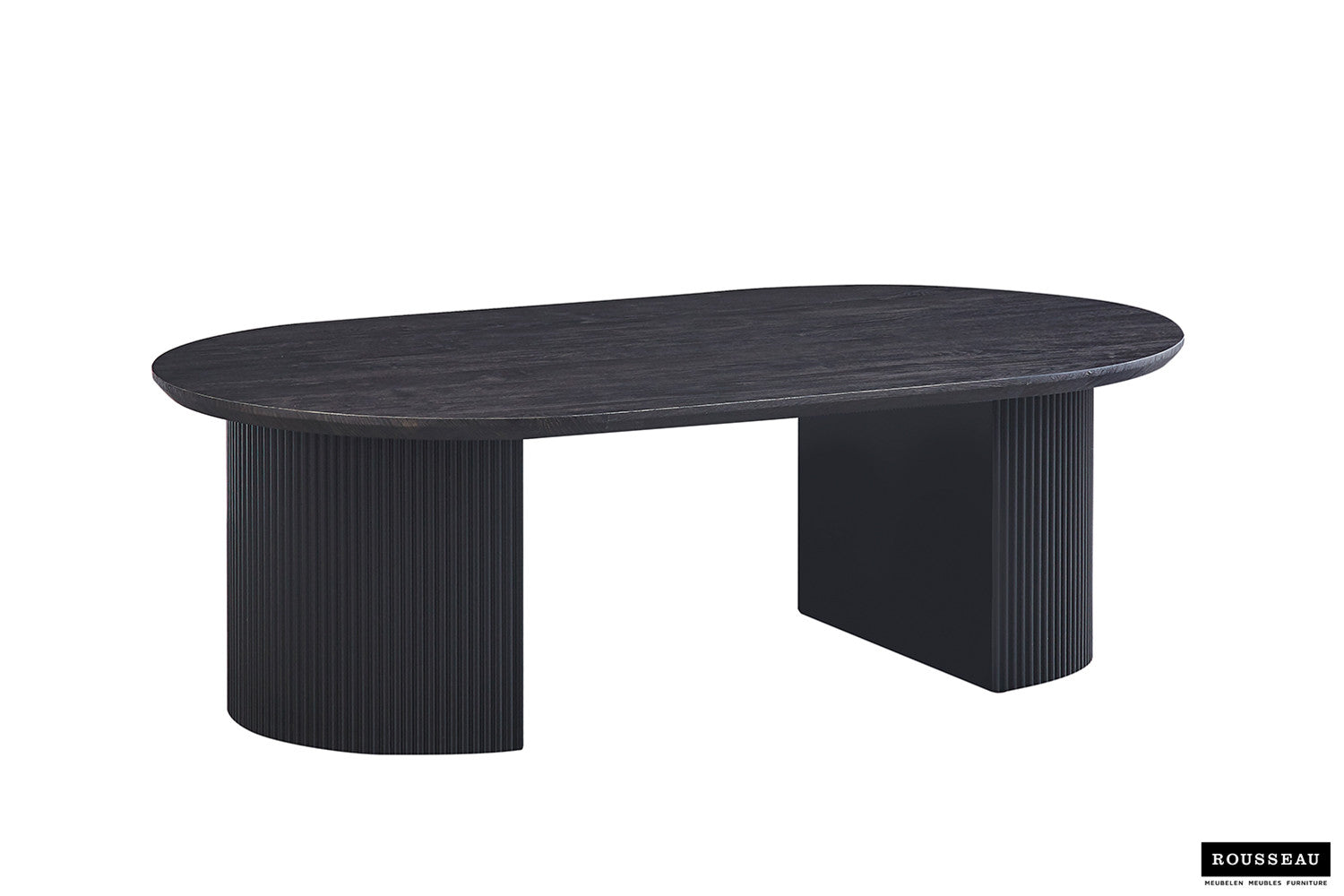 Rousseau - Salontafel Lagos 120 cm Ovaal Decor Donkerbruin - 38x120x70 cm
