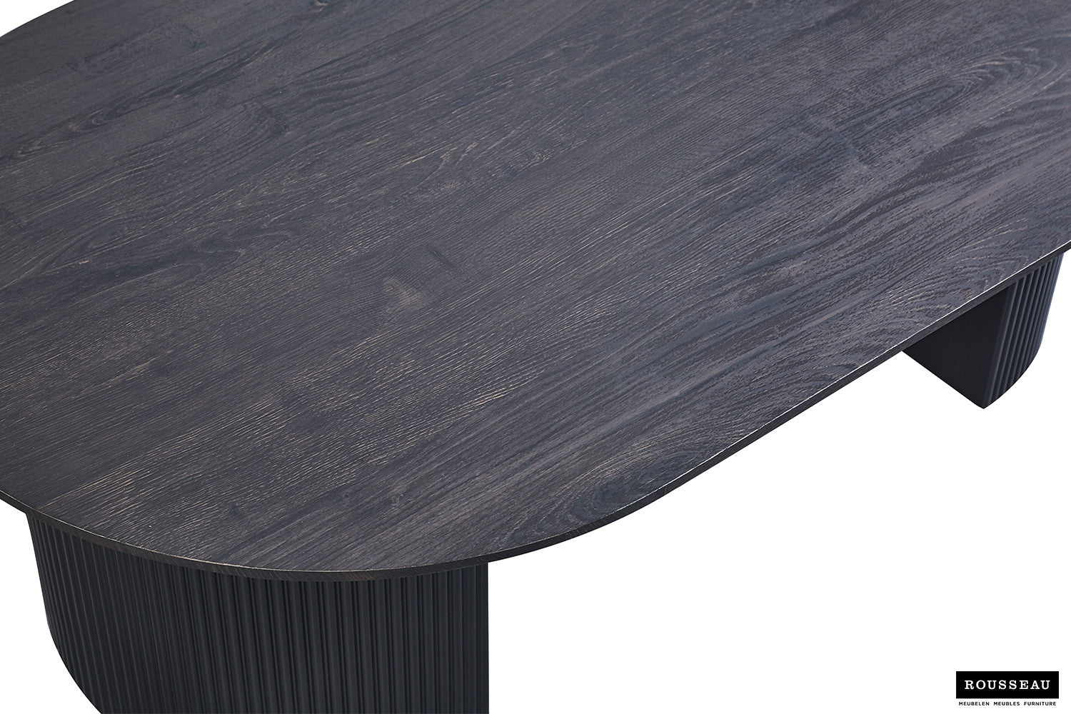 Rousseau - Salontafel Lagos 120 cm Ovaal Decor Donkerbruin - 38x120x70 cm
