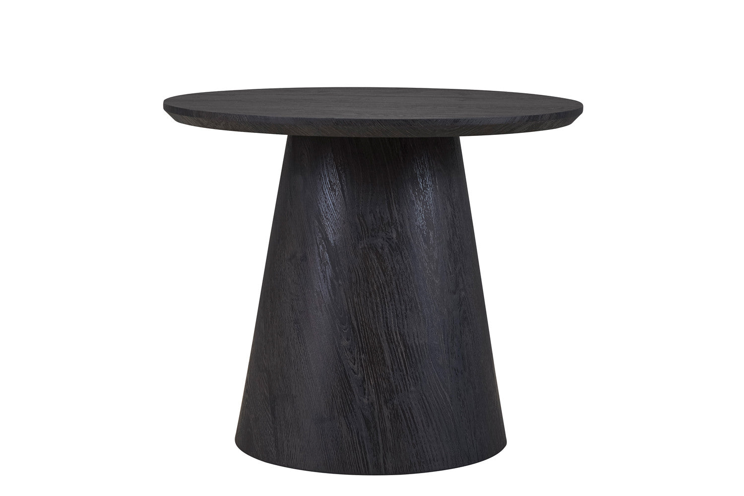 Rousseau - Table d'appoint Miklos 60 cm Ronde Décor Marron foncé - 49,5x60x60 cm