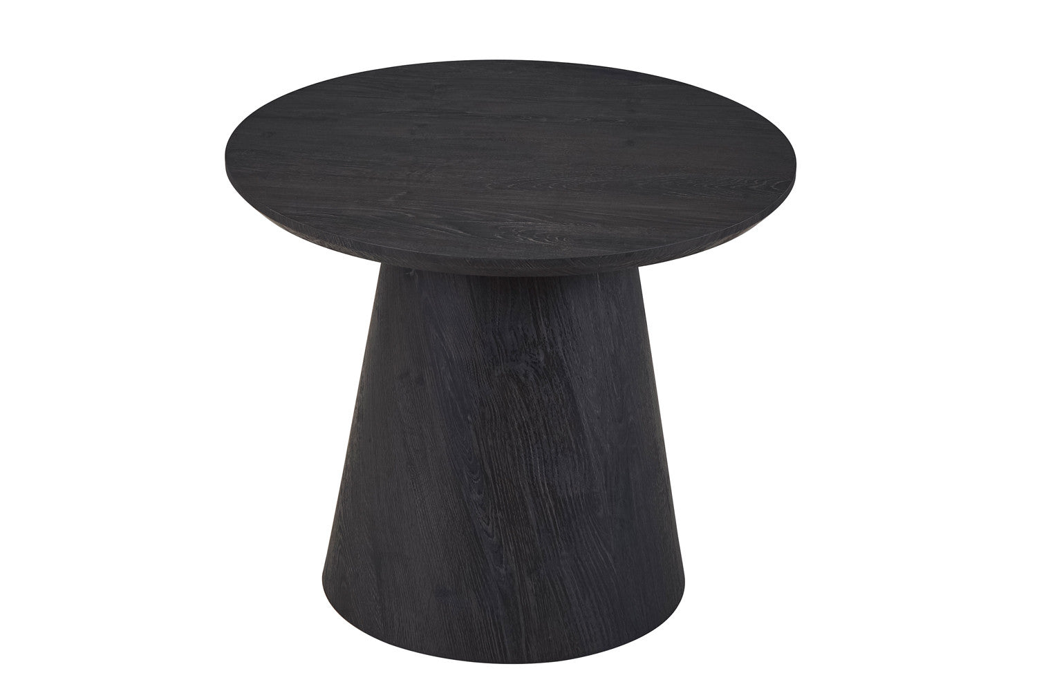 Rousseau - Table d'appoint Miklos 60 cm Ronde Décor Marron foncé - 49,5x60x60 cm