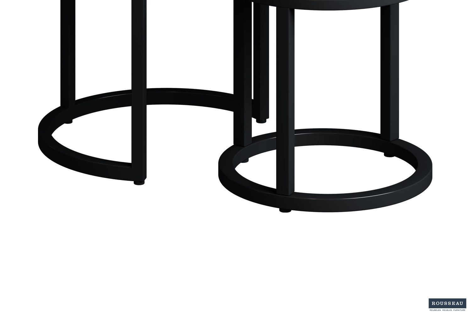 Rousseau - Table d'appoint Plano 3 pièces Bois de manguier - 30x30x30cm