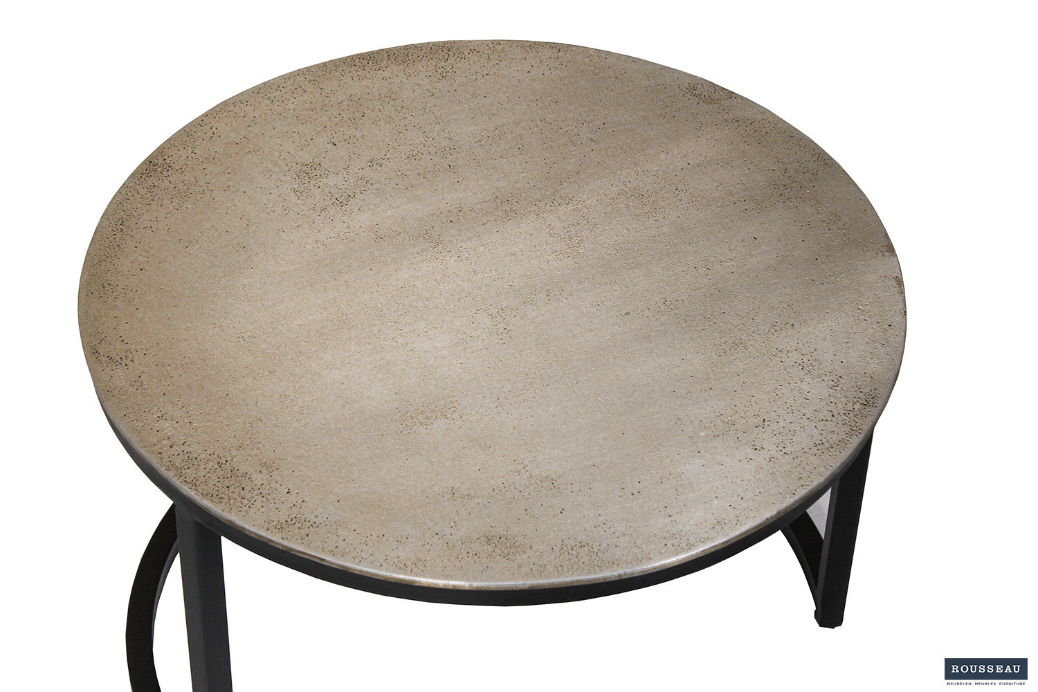 Rousseau - Salontafel Amira 2-delig Verouderd Zilver - 43x70x70cm