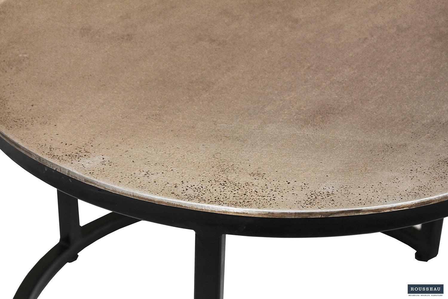 Rousseau - Salontafel Amira 2-delig Verouderd Zilver - 43x70x70cm