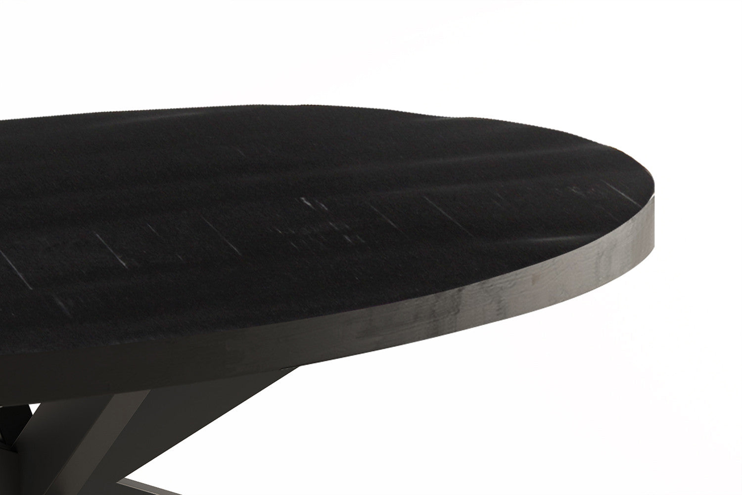 Rousseau - Salontafel Madeira Ovaal Mango hout zwart - 45x130x70 cm