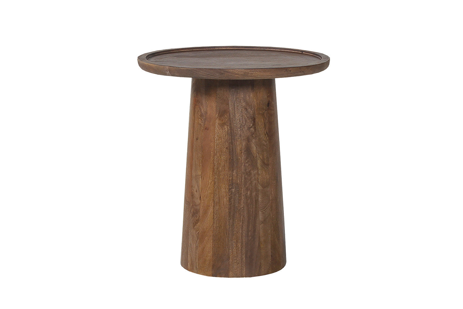 Rousseau - Salontafel Jules 45x50 cm Rond Mango hout Lichtbruin - 50x45x45 cm
