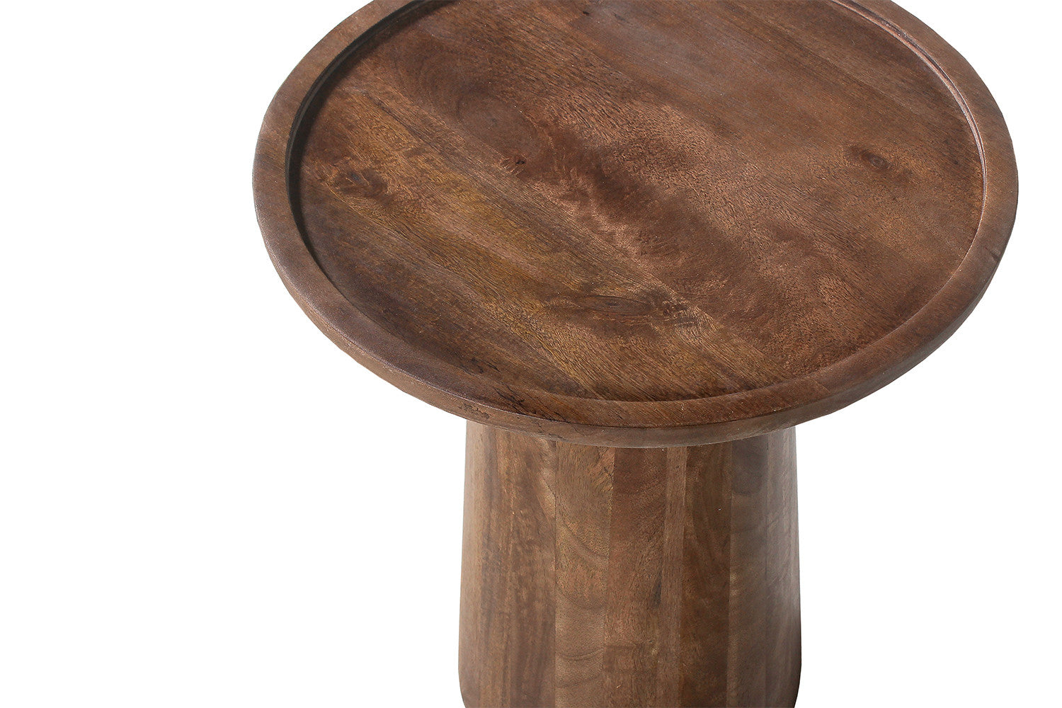Rousseau - Salontafel Jules 45x50 cm Rond Mango hout Lichtbruin - 50x45x45 cm