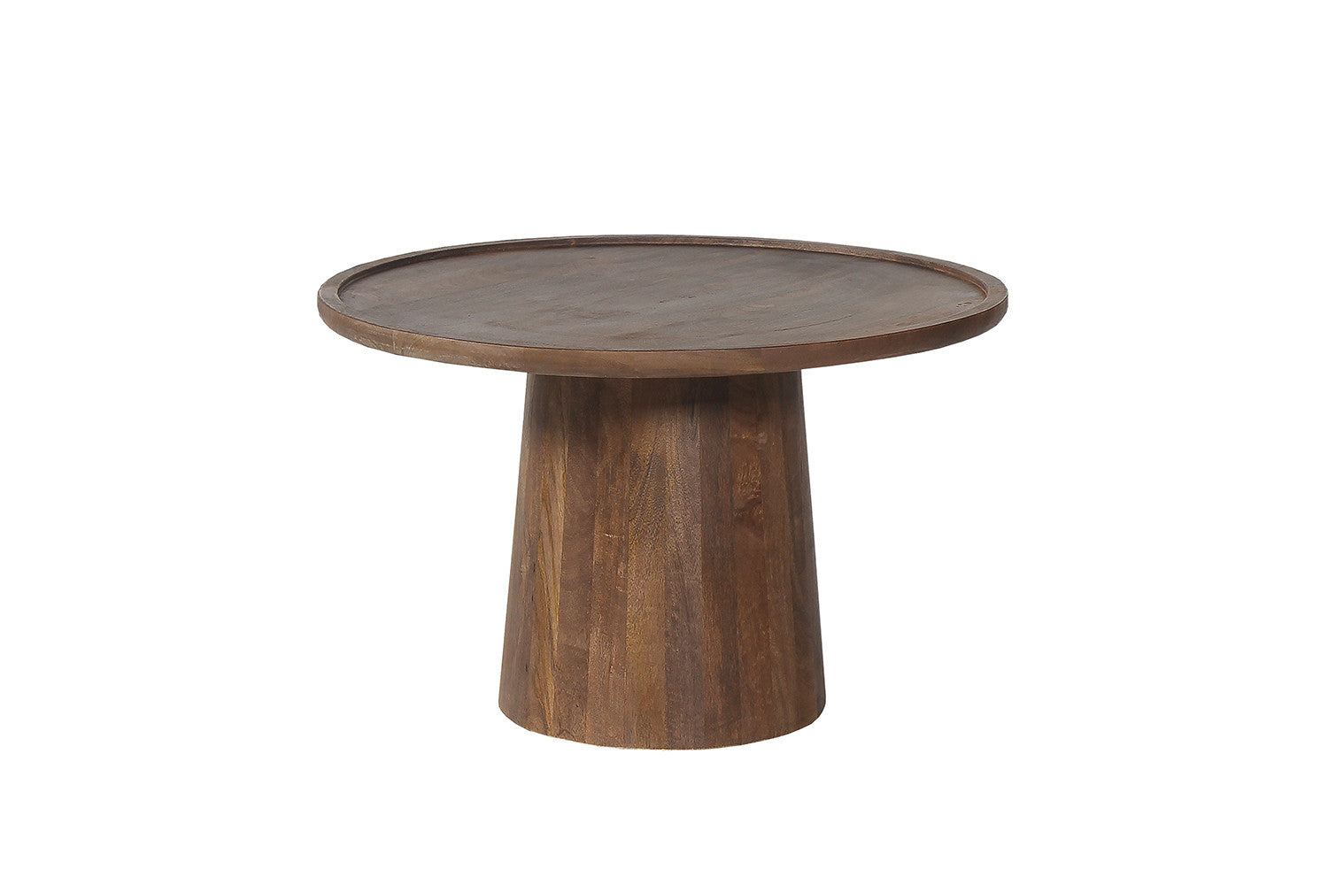 Rousseau - Salontafel Jules 65x40 cm Rond Mango hout Lichtbruin - 40x65x65 cm