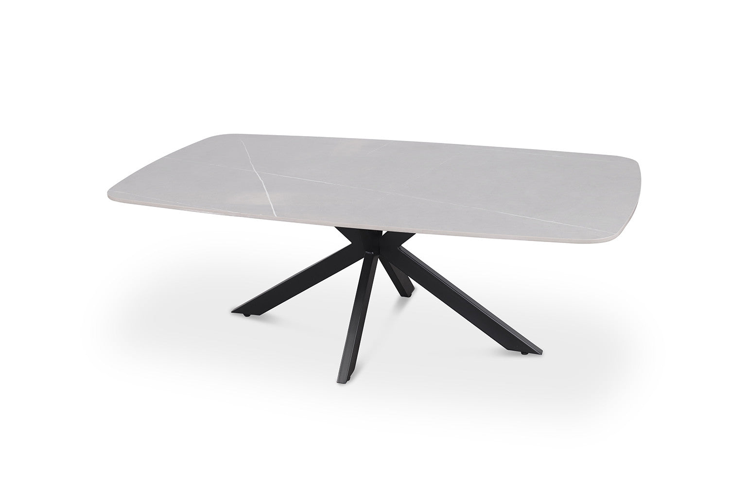 Rousseau - Salontafel Apollo 130 cm Deens Ovaal Steen Grijs - 45x130x70cm