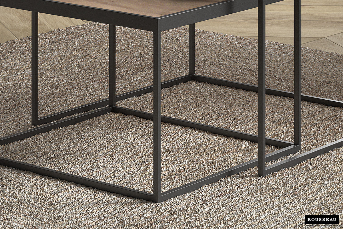 Rousseau - Table basse Quinn 2 pièces en manguier - 45x65x65cm