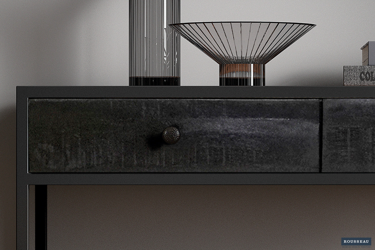 Rousseau - Console Ace Manguier Noir - 80x100x36 cm