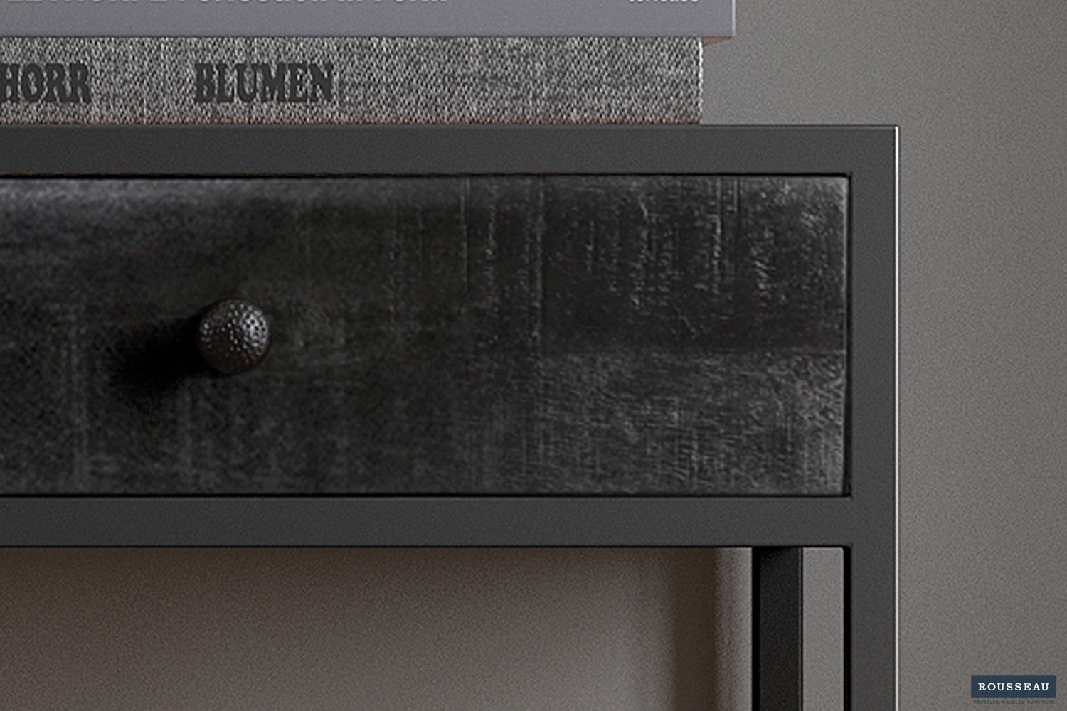 Rousseau - Console Ace Manguier Noir - 80x100x36 cm